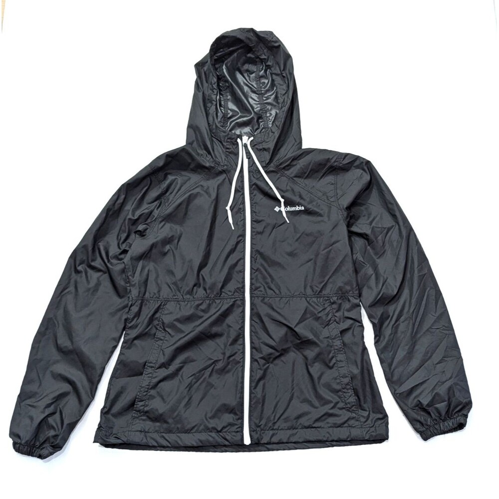 Columbia Flash Forward light Weight Black Jacket Windbreaker Woman's Medium